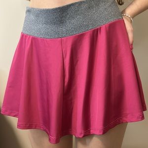 pink gym skirt
